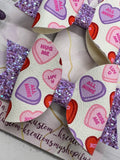 Pink & Purple Conversation Hearts Medium Set