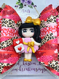 Love Mail with Cheetah Print Large Bow