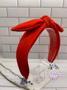 Red Bow Headband