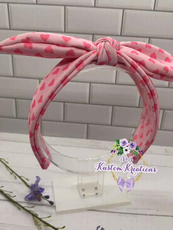 Two tone Pinky Bow Headband