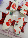 Red Mermaid Princess Medium Pattern Set