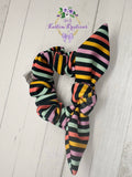 Colored Stripes Scrunchie