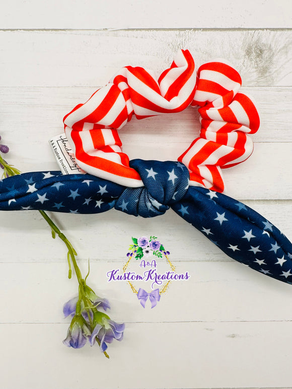 USA Flag Scrunchie