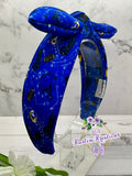 Los Angeles Blue Football Bow Fabric Headband