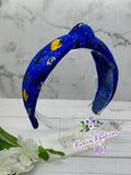 Los Angeles Blue Football Knot Fabric Headband