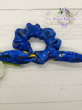 Los Angeles Blue Football Scrunchie