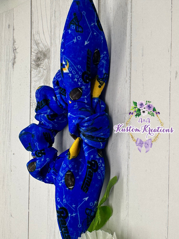 Los Angeles Blue Football Scrunchie
