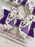 Dark Purple 100 Years White with Purple Castle Medium Set