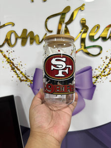 SF football Libby Glass Tumbler