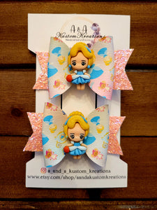 Cleaning Princess Medium Bow Set with Clay Doll