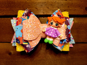 Sister Melon  Large Bow with Clay Doll