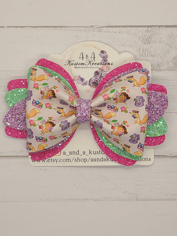 Dora Large Pattern Bow