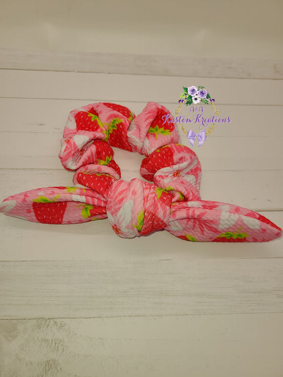 Strawberry Pink Scrunchie