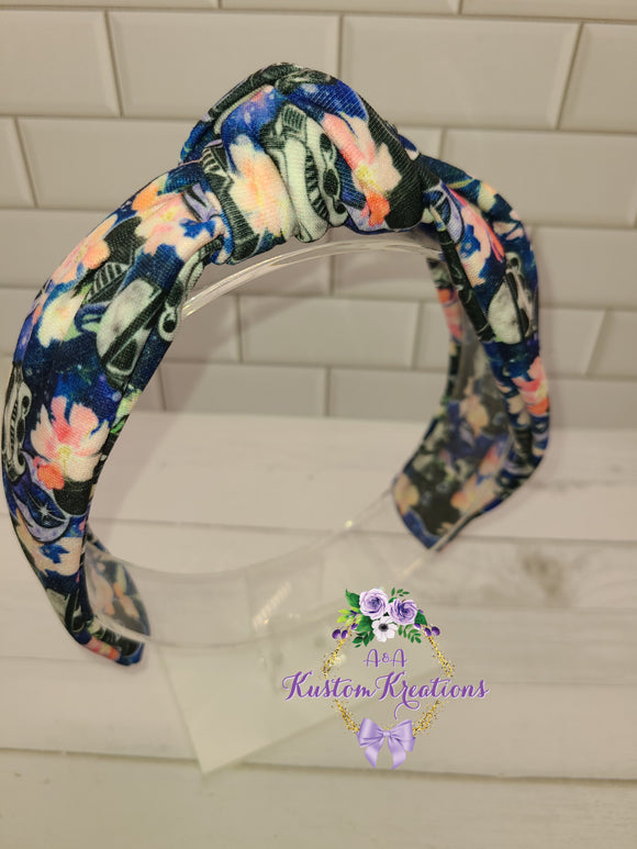 Floral Galaxy Knot Adult Headband