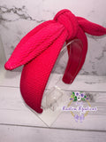 Dark Pink Bow Headband