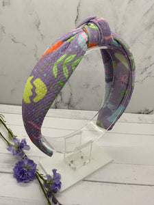 Purple Easter Knot Adult Fabric Headband