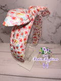 Conversation Hearts Bow Fabric Headband