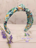 Teal Warrior Princess Knot Adult Headband