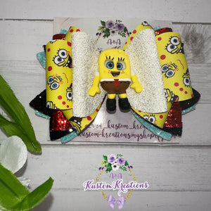 Spongie Large Bow with Clay Doll