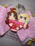 Princess Tea Time I Large Bow with Clay Doll