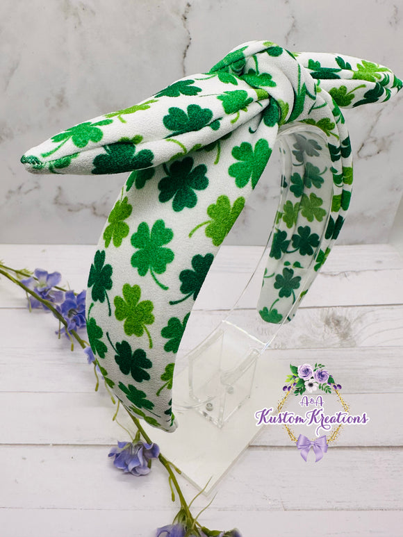 Clovers II Bow Headband